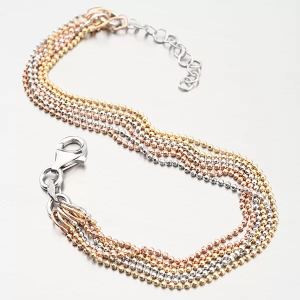 Pozlátený strieborný náramok B1400780-1264-SLX