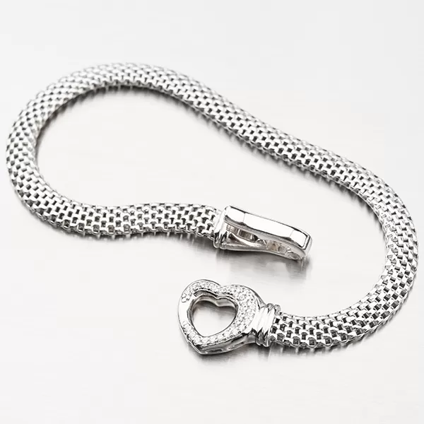 Strieborný náramok so zirkónmi B1902527-2196-SLX