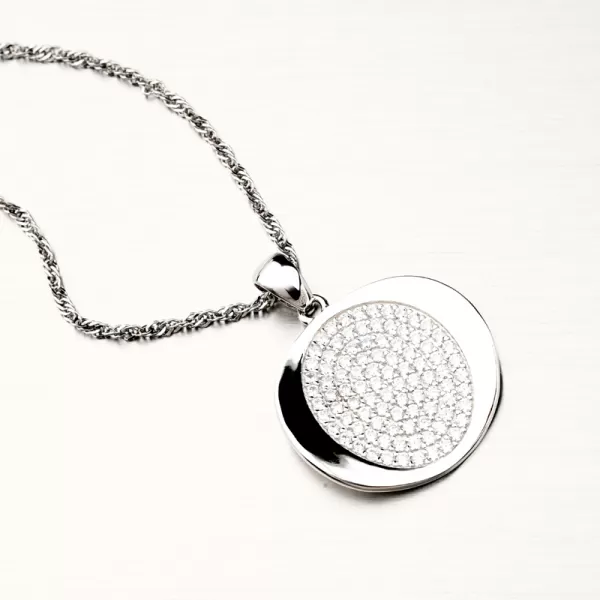 Strieborný prívesok so zirkónmi PKL-3108