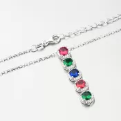 Strieborný náhrdelník pre ženy N1603487-1905-SLX