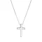 Strieborný náhrdelník s príveskom krížik 62005