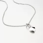 Strieborný náhrdelník so srdcom N1702384-1264-SLX