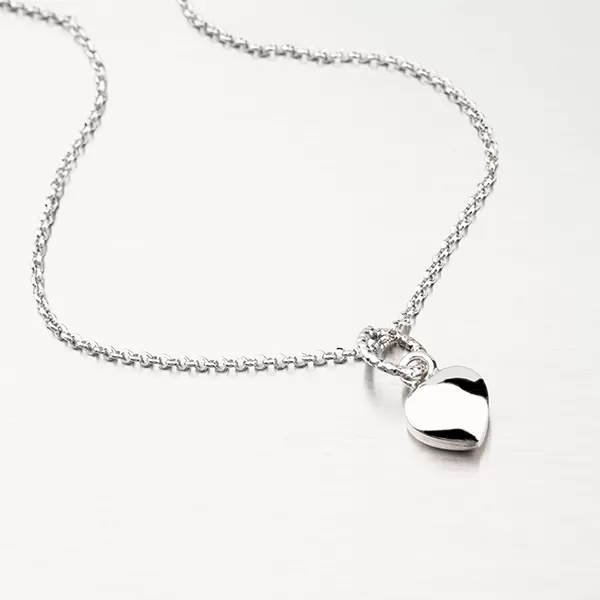 Strieborný náhrdelník so srdcom N1702384-1264-SLX