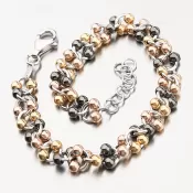 Náramok s guličkami strieborný 925 B1801758-1507-SLX