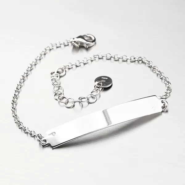 Náramok s platničkou - strieborný 925 B1602349-0863-SLX