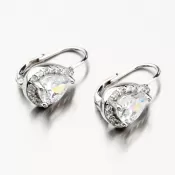 Strieborné náušnice so zirkónmi PKL-2063