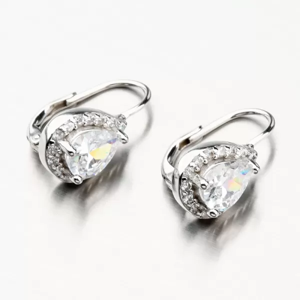 Strieborné náušnice so zirkónmi PKL-2063