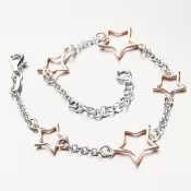 Strieborný náramok s hviezdičkami B1700644-0331-SLX