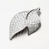 Strieborný prívesok lístky so zirkónmi PKL-3076