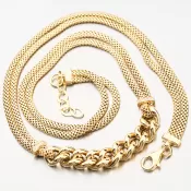 Pozlátený strieborný náhrdelník N1504993-0940-SLX