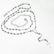 Strieborný náhrdelník ruženec N1902935-1304-SLX