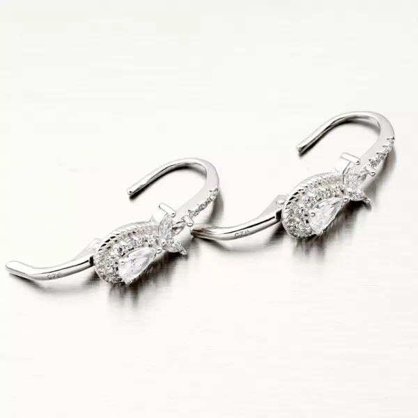 Strieborné náušnice so zirkónmi PKL-2078