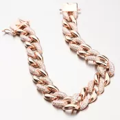 Masívny strieborný náramok so zirkónmi B1903371-1905-SLX