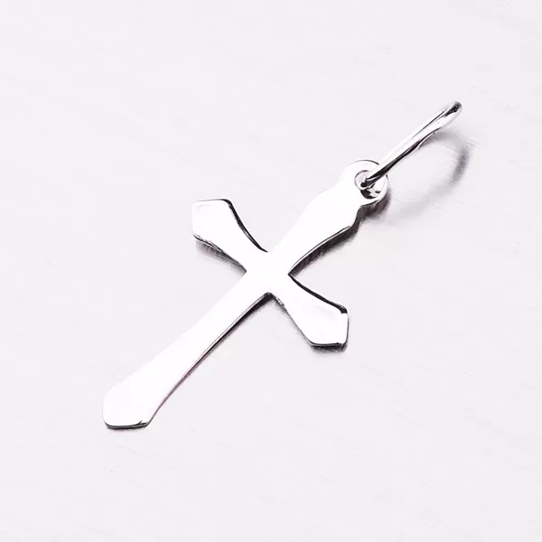 Krížik z bieleho zlata 327-1132