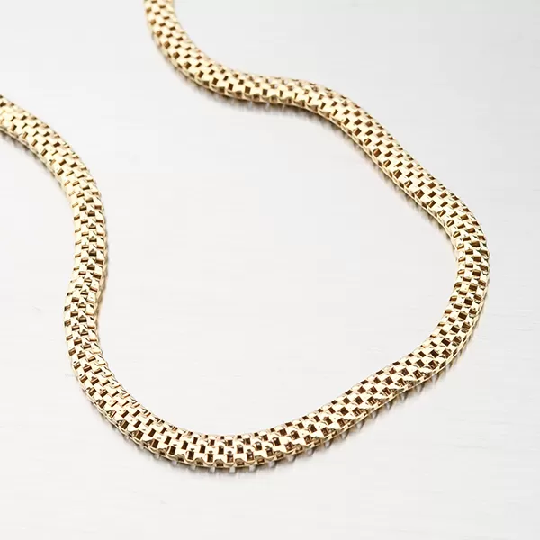 Pozlátený strieborný náhrdelník N1300485-1264-SLX