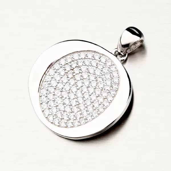 Strieborný prívesok so zirkónmi PKL-3108