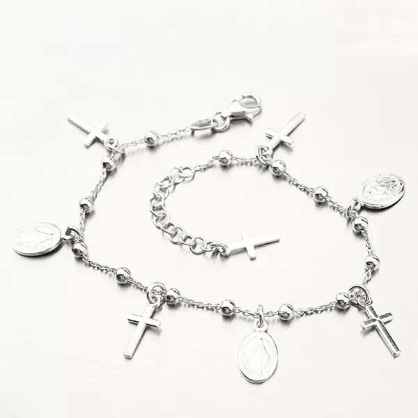 Strieborný náramok s príveskami B1703773-1132-SLX