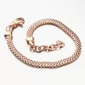 Strieborný náramok vo farbe ružového zlata B1300488-1264-SLX
