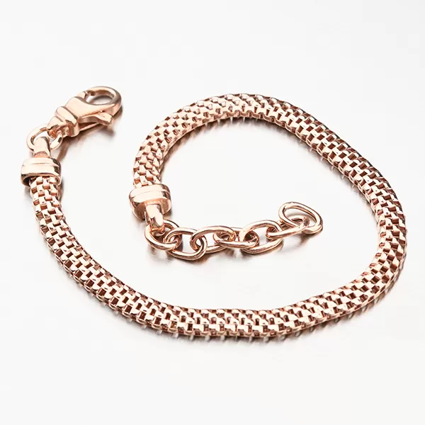 Strieborný náramok vo farbe ružového zlata B1300488-1264-SLX