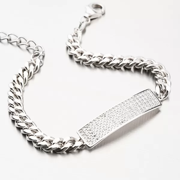 Strieborný náramok so zirkónmi B2001195-1905-SLX