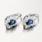 Náušnice zo striebra s modrým kameňom PKL-2103