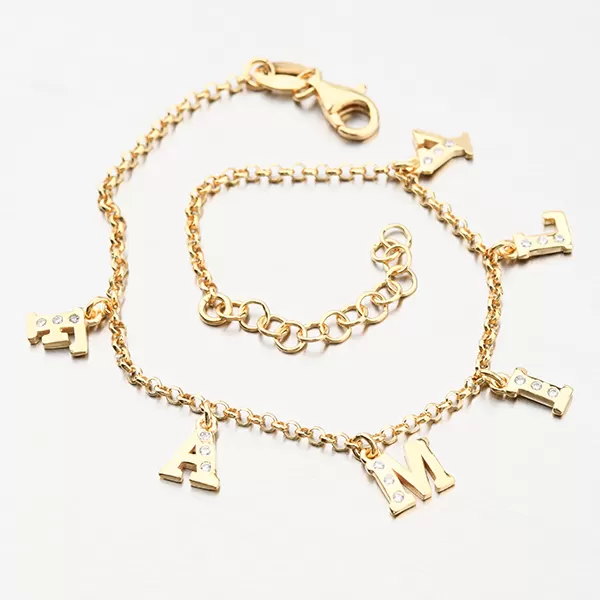 Pozlátený náramok FAMILY B2001471-0331-SLX