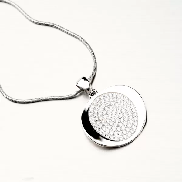 Strieborný prívesok so zirkónmi PKL-3108