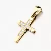 Zlatý krížik so zirkónmi 662P-130219