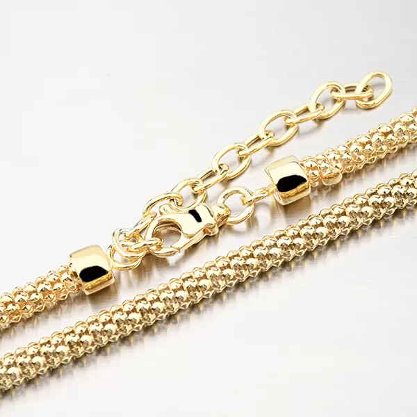 Pozlátený strieborný náhrdelník N1200061-1264-SLX