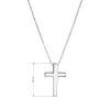 Strieborný náhrdelník s príveskom krížik 62005