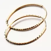 Zlaté oválne náušnice 42-31694