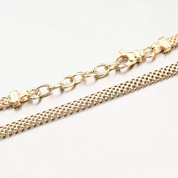 Pozlátený strieborný náhrdelník N1300485-1264-SLX