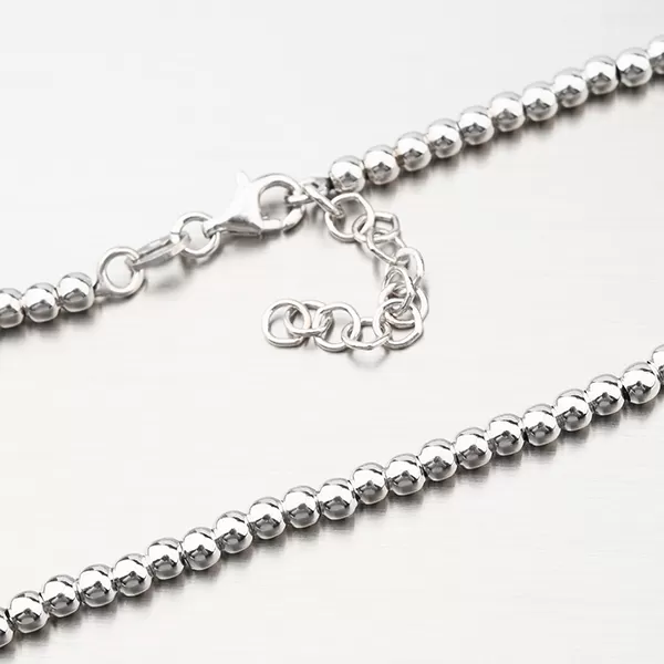 Strieborný guľôčkový náhrdelník N1400650-1132-SLX