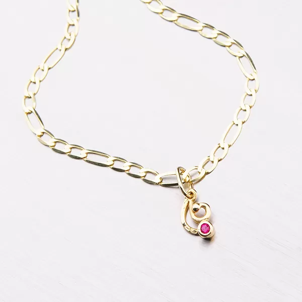 Prívesok s ružovým zirkónom 532-1169.1