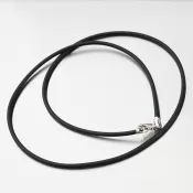 Náhrdelník striebro a pokožka N1400489-348-SLX