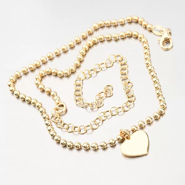 Náhrdelník so srdcom vo farbe žltého zlata N2201240-2619-SLX