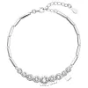 Strieborný náramok so Swarovski kryštálmi biely 33111.1