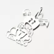 Strieborný prívesok pes P1502729-1507-SLX