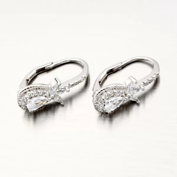 Strieborné náušnice so zirkónmi PKL-2078