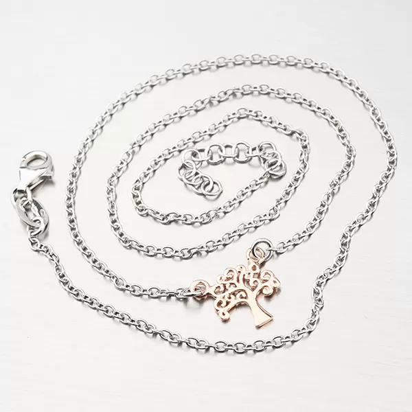 Strieborný náhrdelník so stromom života N1502490-0331-SLX