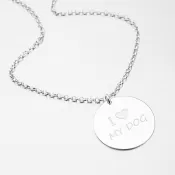 Strieborný náhrdelník - pes N1701042-2464-SLX