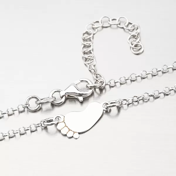 Strieborný náhrdelník - chodidlo N1800992-1264-SLX