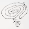 Strieborný náhrdelník s mačkou a so zirkónmi N1700292-2464-SLX