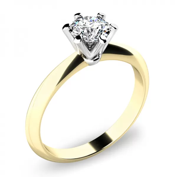 Zásnubný prsteň s diamantom ZP-140016D-ZLB