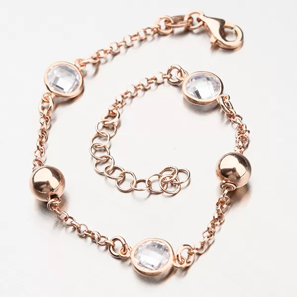 Elegantný náramok so zirkónmi 92003043-72-SLX