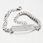 Strieborný náramok so zirkónmi B2001195-1905-SLX