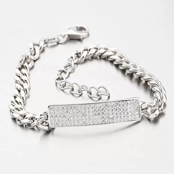 Strieborný náramok so zirkónmi B2001195-1905-SLX