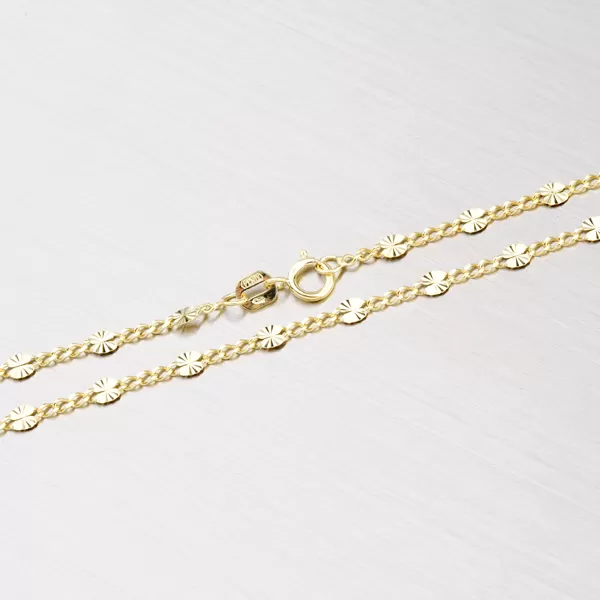 Ozdobný zlatý náramok 44-1237