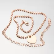 Strieborný náhrdelník so srdcom s možnosťou rytiny N1803140-0940-SLX