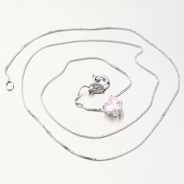 Strieborný náhrdelník so srdcom N2000920-0871-SLX